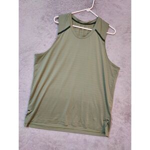 Rhone Tank Top Mens Extra Large Swift Split Hem Breathable Gym Running Green XL